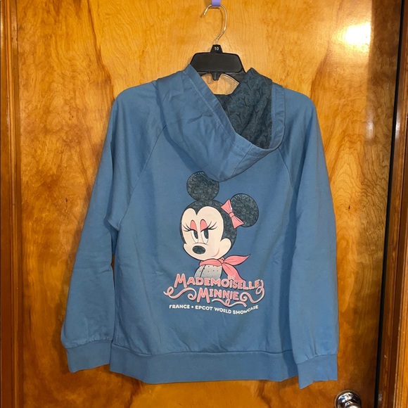 DisneyParks Mademoiselle Minnie Mouse Zip Up Hoodie WDW Epcot France Size L - Picture 10 of 10